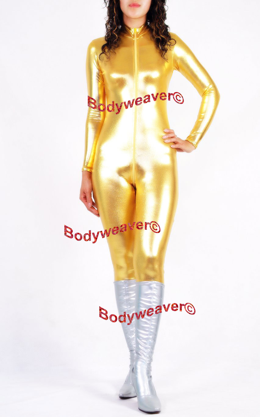 Gold Metallic Jumpsuit M03 - Click Image to Close