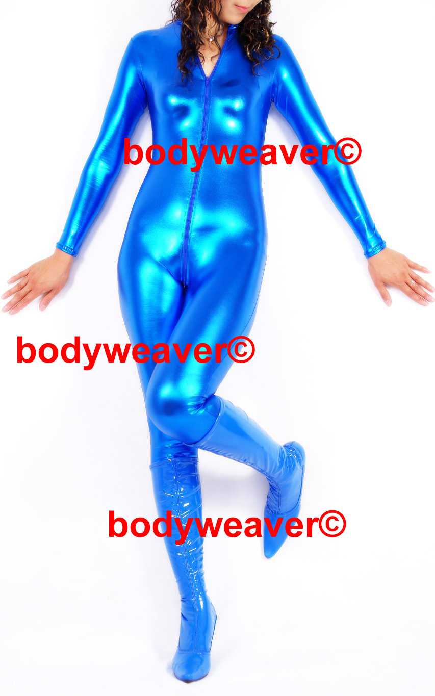 Blue Metallic Jumpsuit M04 - Click Image to Close